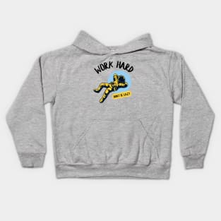 Work Hard And Avoid Being Lazy Kids Hoodie